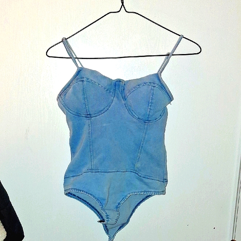 Denim Blue Bodysuit